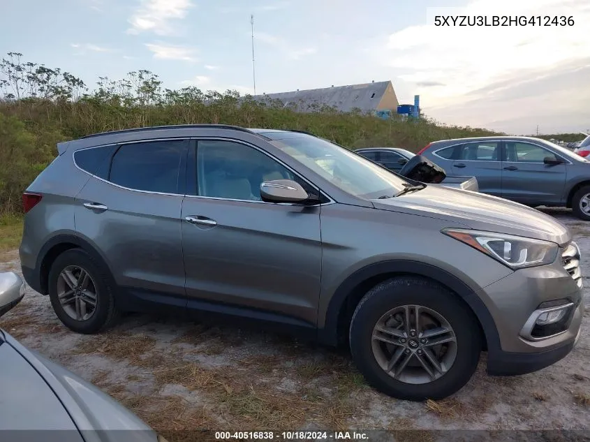 5XYZU3LB2HG412436 2017 Hyundai Santa Fe Sport 2.4L