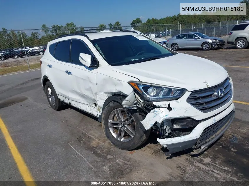 2017 Hyundai Santa Fe Sport 2.4L VIN: 5NMZU3LB9HH018180 Lot: 40517055