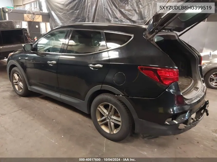 5XYZUDLB8HG399519 2017 Hyundai Santa Fe Sport 2.4L