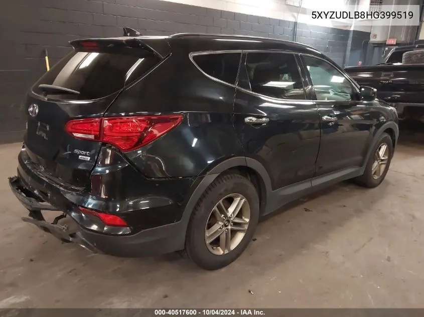 5XYZUDLB8HG399519 2017 Hyundai Santa Fe Sport 2.4L