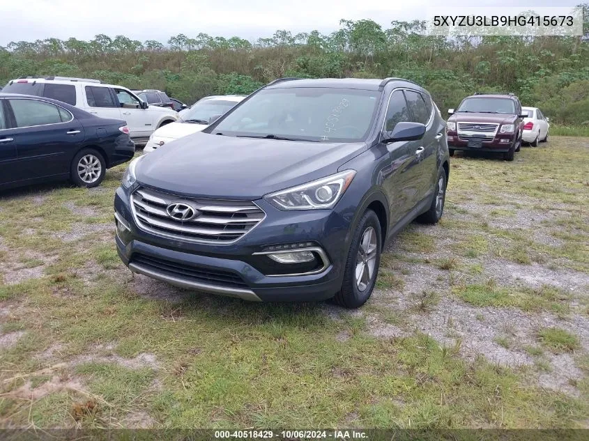 2017 Hyundai Santa Fe Sport 2.4L VIN: 5XYZU3LB9HG415673 Lot: 40518429