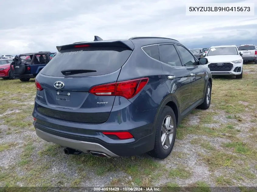 2017 Hyundai Santa Fe Sport 2.4L VIN: 5XYZU3LB9HG415673 Lot: 40518429