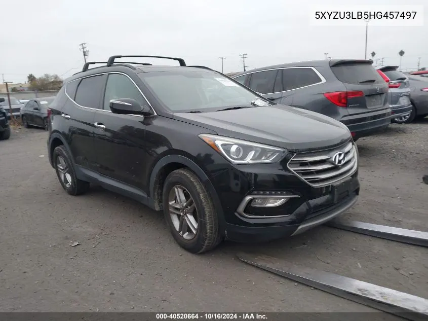 2017 Hyundai Santa Fe Sport 2.4L VIN: 5XYZU3LB5HG457497 Lot: 40520664