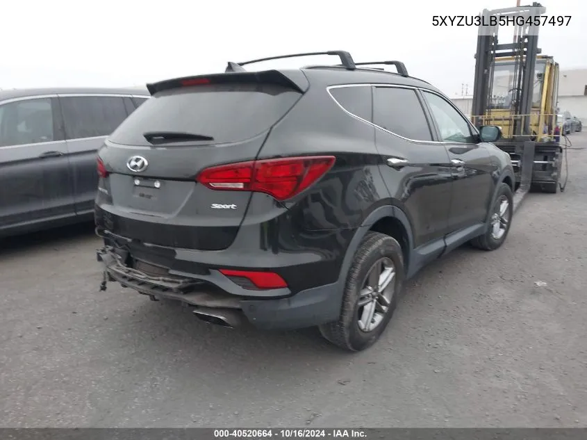 2017 Hyundai Santa Fe Sport 2.4L VIN: 5XYZU3LB5HG457497 Lot: 40520664