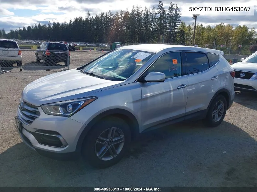 2017 Hyundai Santa Fe Sport 2.4L VIN: 5XYZTDLB3HG453067 Lot: 40535013