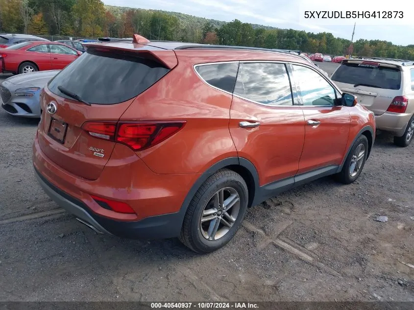 2017 Hyundai Santa Fe Sport 2.4L VIN: 5XYZUDLB5HG412873 Lot: 40540937