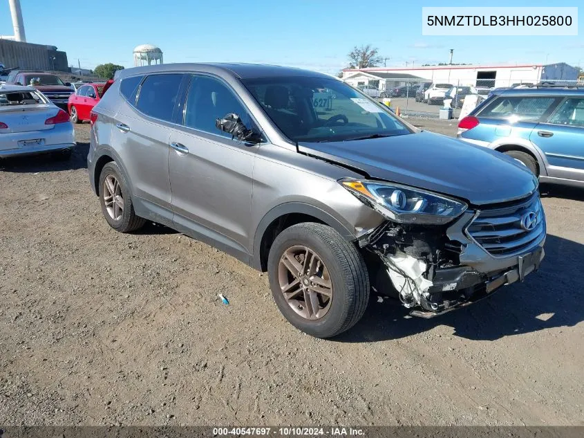 2017 Hyundai Santa Fe Sport 2.4L VIN: 5NMZTDLB3HH025800 Lot: 40547697