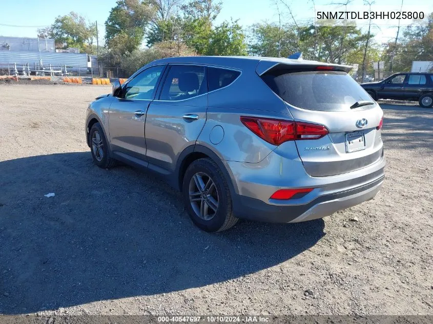 2017 Hyundai Santa Fe Sport 2.4L VIN: 5NMZTDLB3HH025800 Lot: 40547697