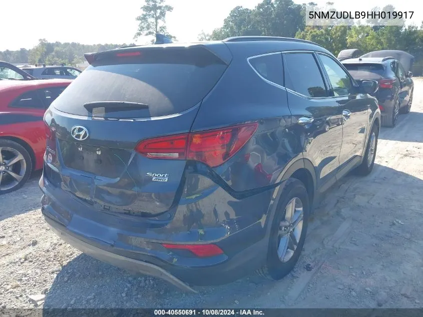 2017 Hyundai Santa Fe Sport 2.4L VIN: 5NMZUDLB9HH019917 Lot: 40550691