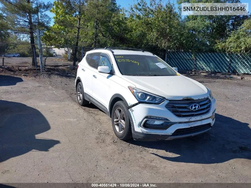 2017 Hyundai Santa Fe Sport VIN: 5NMZUDLB3HH016446 Lot: 40551429