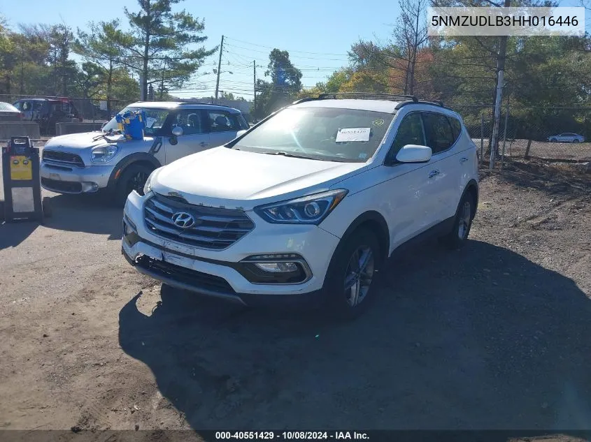 2017 Hyundai Santa Fe Sport VIN: 5NMZUDLB3HH016446 Lot: 40551429