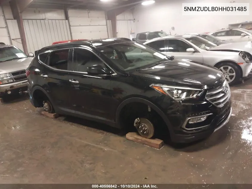 2017 Hyundai Santa Fe Sport 2.4L VIN: 5NMZUDLB0HH031485 Lot: 40556842