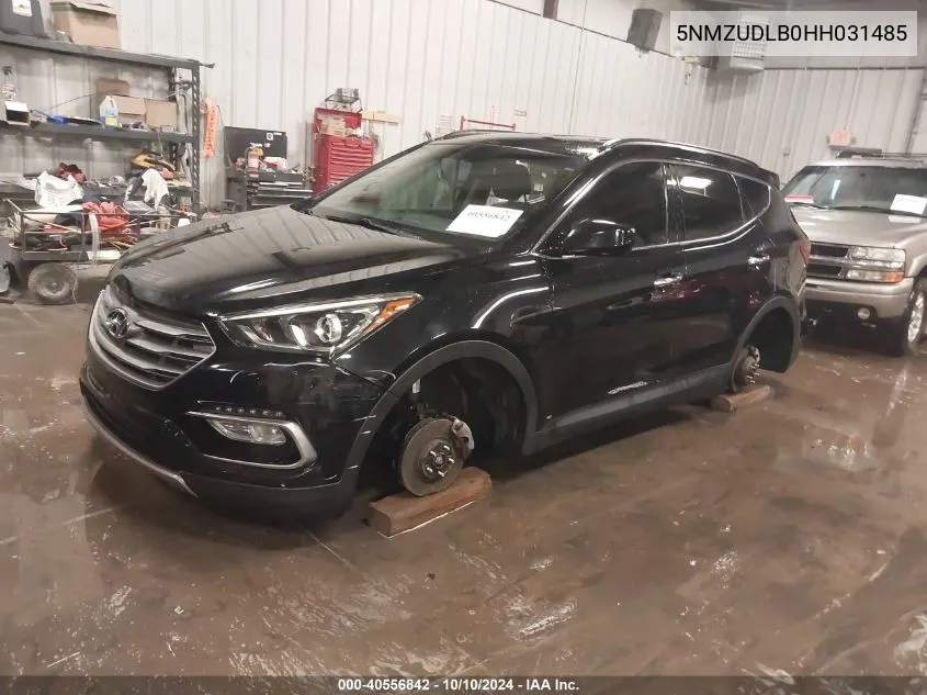 2017 Hyundai Santa Fe Sport 2.4L VIN: 5NMZUDLB0HH031485 Lot: 40556842