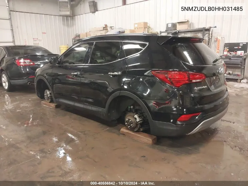 2017 Hyundai Santa Fe Sport 2.4L VIN: 5NMZUDLB0HH031485 Lot: 40556842