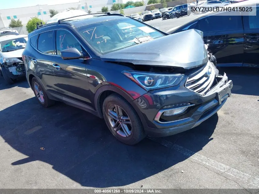 2017 Hyundai Santa Fe Sport 2.4L VIN: 5XYZU3LB7HG415025 Lot: 40561268