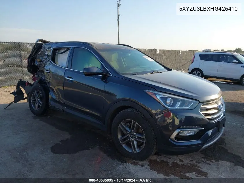 2017 Hyundai Santa Fe Sport VIN: 5XYZU3LBXHG426410 Lot: 40585095