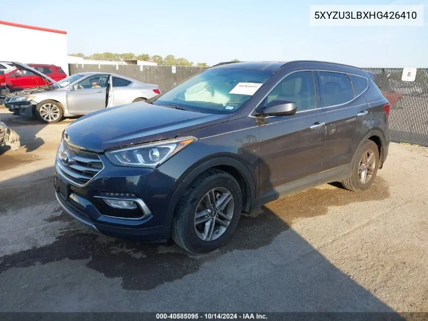 2017 Hyundai Santa Fe Sport VIN: 5XYZU3LBXHG426410 Lot: 40585095