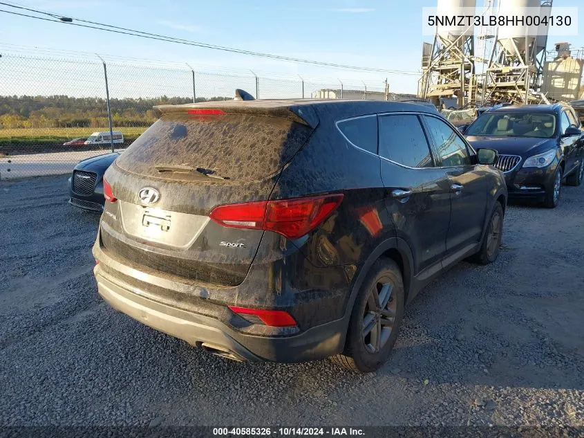 5NMZT3LB8HH004130 2017 Hyundai Santa Fe Sport 2.4L