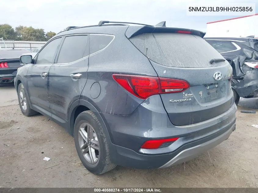 2017 Hyundai Santa Fe Sport 2.4L VIN: 5NMZU3LB9HH025856 Lot: 40588274