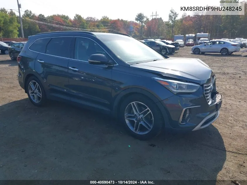 2017 Hyundai Santa Fe Se Ultimate VIN: KM8SRDHF9HU248245 Lot: 40590473