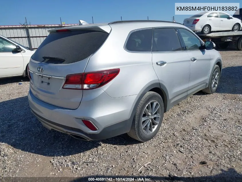 KM8SM4HF0HU183882 2017 Hyundai Santa Fe Se