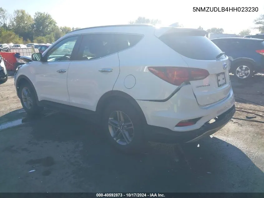 5NMZUDLB4HH023230 2017 Hyundai Santa Fe Sport 2.4L