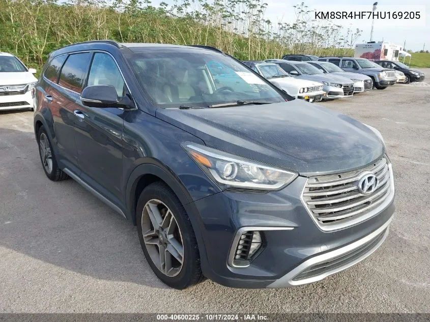 2017 Hyundai Santa Fe Limited Ultimate VIN: KM8SR4HF7HU169205 Lot: 40600225