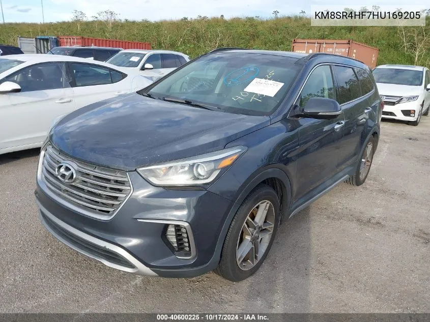 2017 Hyundai Santa Fe Limited Ultimate VIN: KM8SR4HF7HU169205 Lot: 40600225