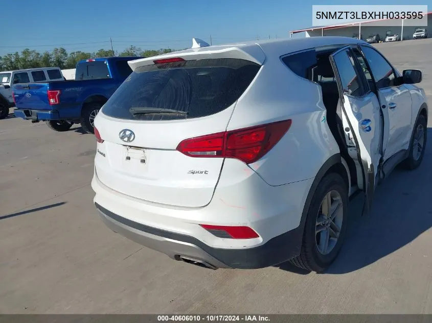 5NMZT3LBXHH033595 2017 Hyundai Santa Fe Sport 2.4L