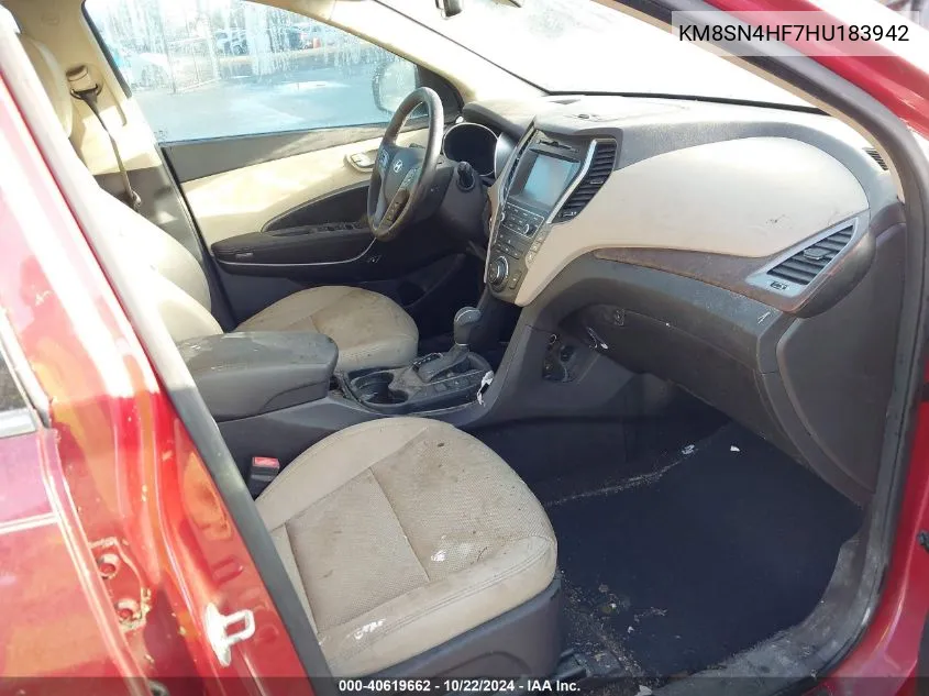 KM8SN4HF7HU183942 2017 Hyundai Santa Fe Se