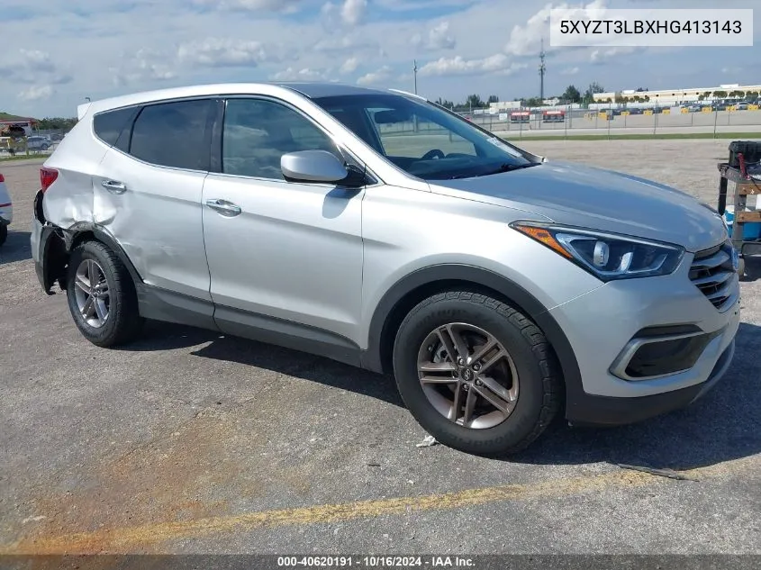 2017 Hyundai Santa Fe Sport 2.4L VIN: 5XYZT3LBXHG413143 Lot: 40620191