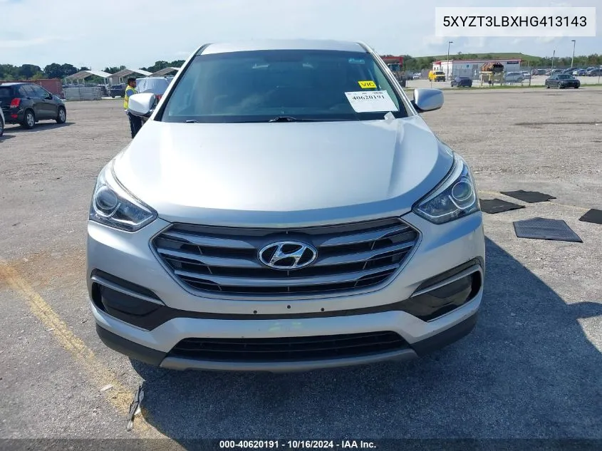 2017 Hyundai Santa Fe Sport 2.4L VIN: 5XYZT3LBXHG413143 Lot: 40620191