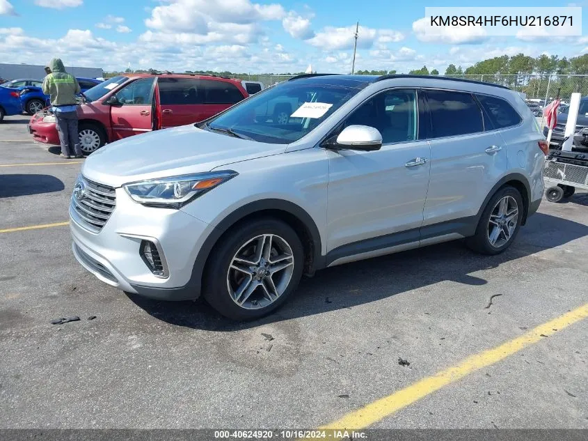 2017 Hyundai Santa Fe Limited Ultimate VIN: KM8SR4HF6HU216871 Lot: 40624920