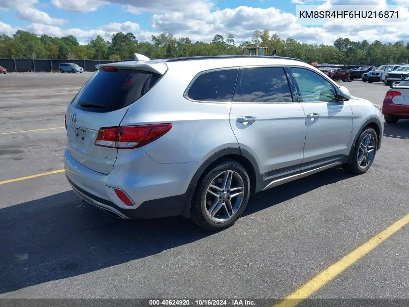 KM8SR4HF6HU216871 2017 Hyundai Santa Fe Limited Ultimate