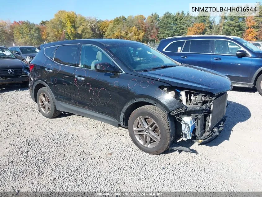 2017 Hyundai Santa Fe Sport 2.4L VIN: 5NMZTDLB4HH016944 Lot: 40629808