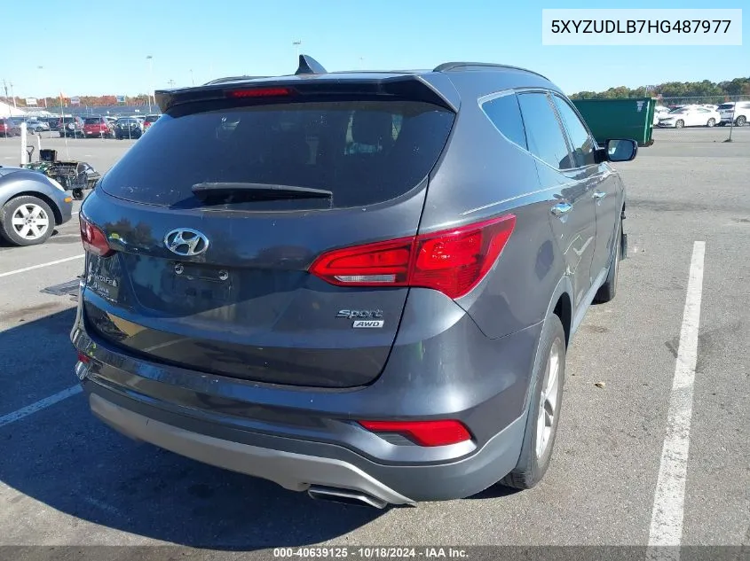 5XYZUDLB7HG487977 2017 Hyundai Santa Fe Sport 2.4L