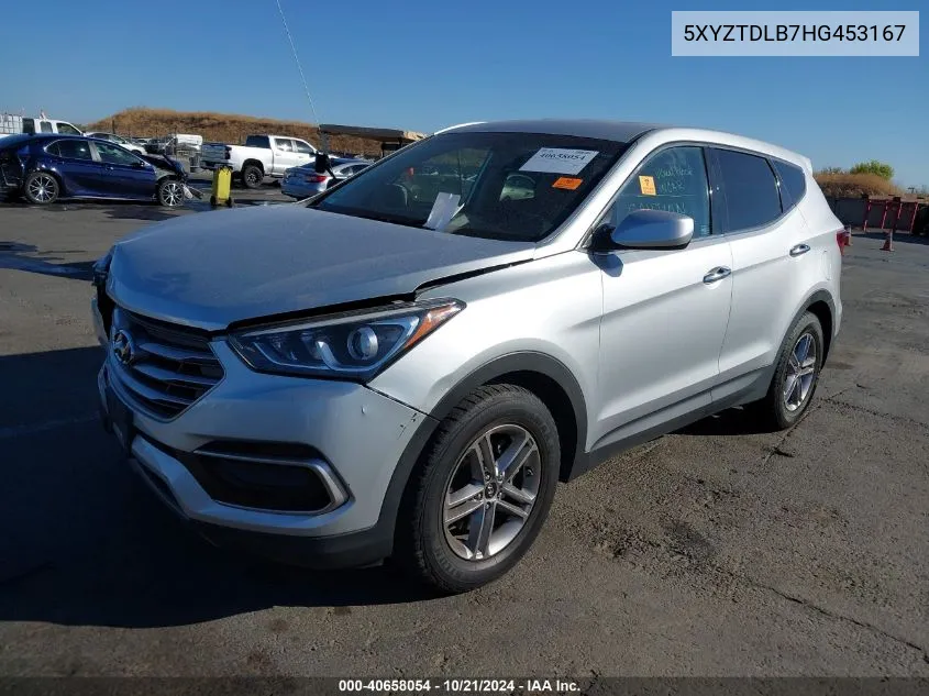 2017 Hyundai Santa Fe Sport 2.4L VIN: 5XYZTDLB7HG453167 Lot: 40658054