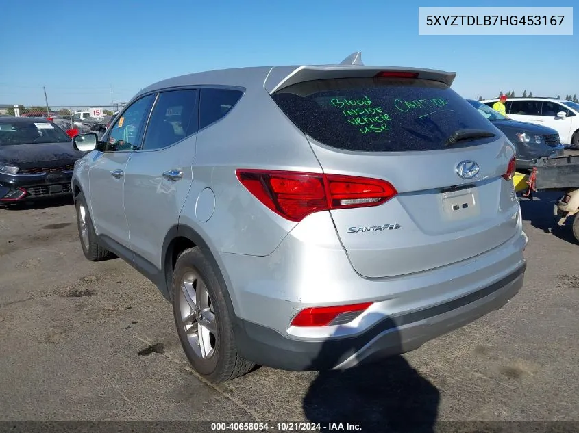 2017 Hyundai Santa Fe Sport 2.4L VIN: 5XYZTDLB7HG453167 Lot: 40658054