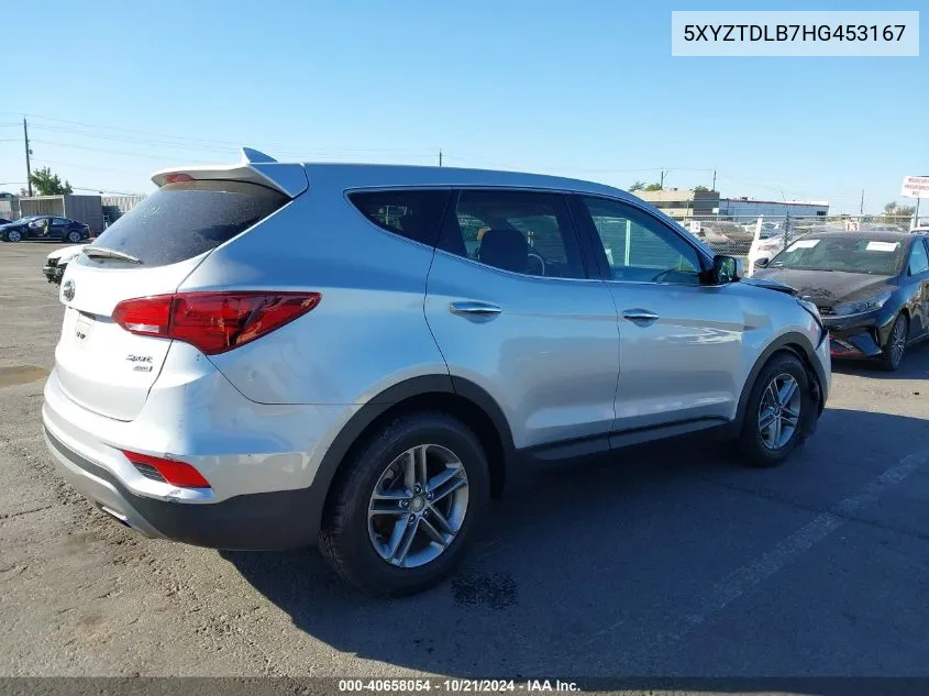 2017 Hyundai Santa Fe Sport 2.4L VIN: 5XYZTDLB7HG453167 Lot: 40658054