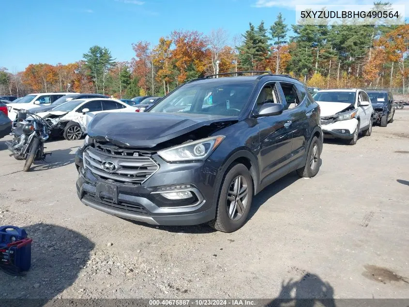 2017 Hyundai Santa Fe Sport 2.4L VIN: 5XYZUDLB8HG490564 Lot: 40675887