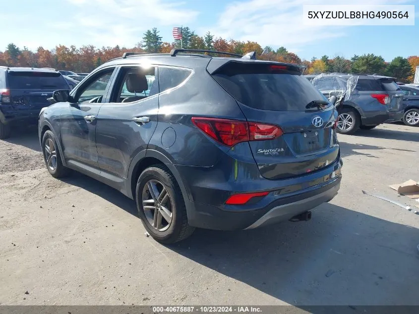 2017 Hyundai Santa Fe Sport 2.4L VIN: 5XYZUDLB8HG490564 Lot: 40675887