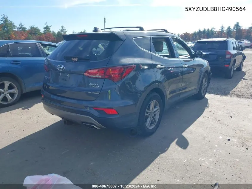 2017 Hyundai Santa Fe Sport 2.4L VIN: 5XYZUDLB8HG490564 Lot: 40675887