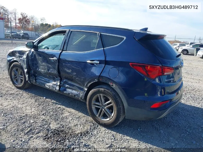 2017 Hyundai Santa Fe Sport 2.4L VIN: 5XYZUDLB3HG489712 Lot: 40683421