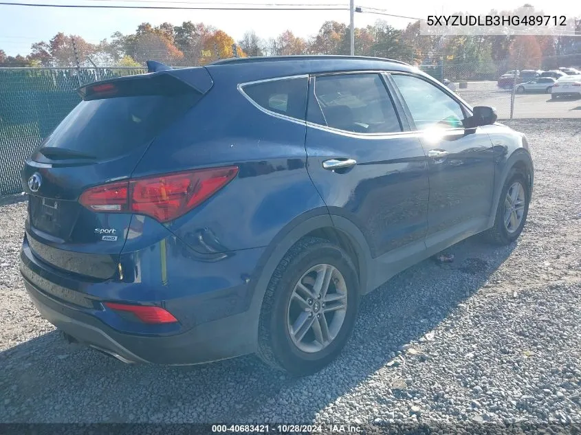 5XYZUDLB3HG489712 2017 Hyundai Santa Fe Sport 2.4L