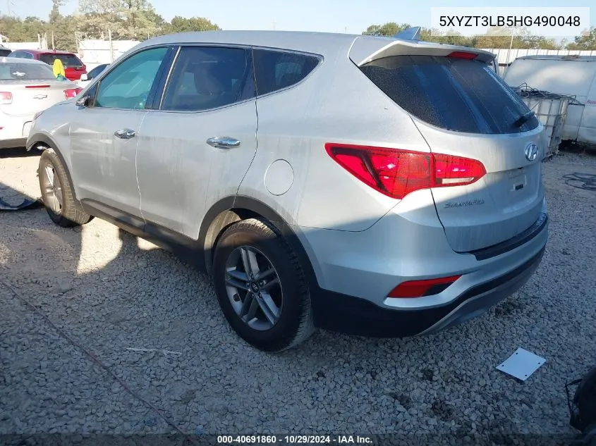 5XYZT3LB5HG490048 2017 Hyundai Santa Fe Sport 2.4L