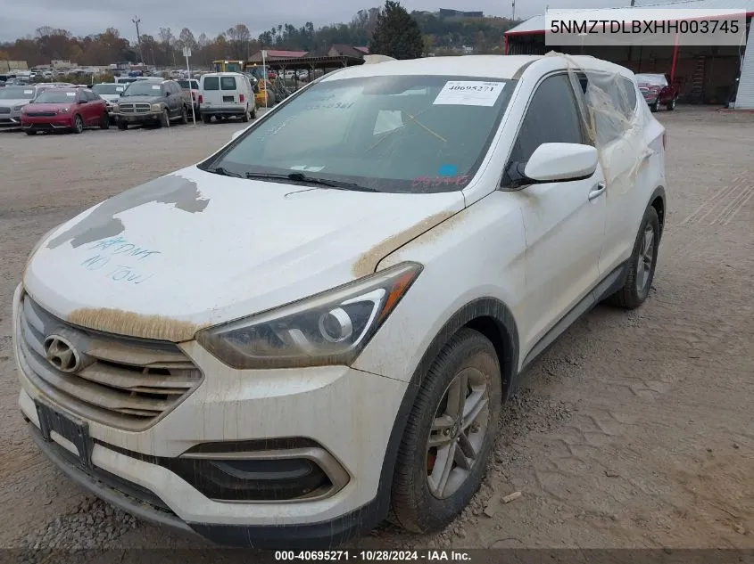 5NMZTDLBXHH003745 2017 Hyundai Santa Fe Sport 2.4L