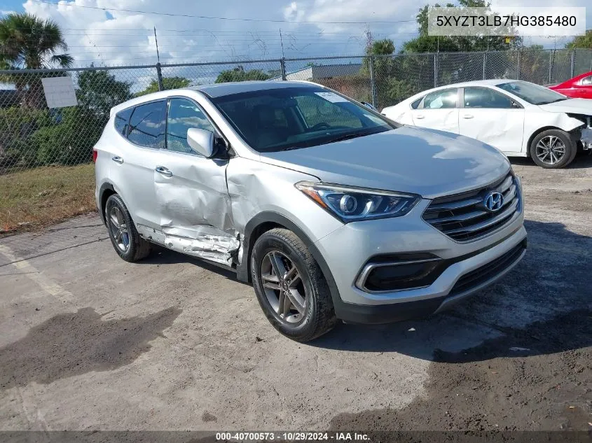 2017 Hyundai Santa Fe Sport 2.4L VIN: 5XYZT3LB7HG385480 Lot: 40700573