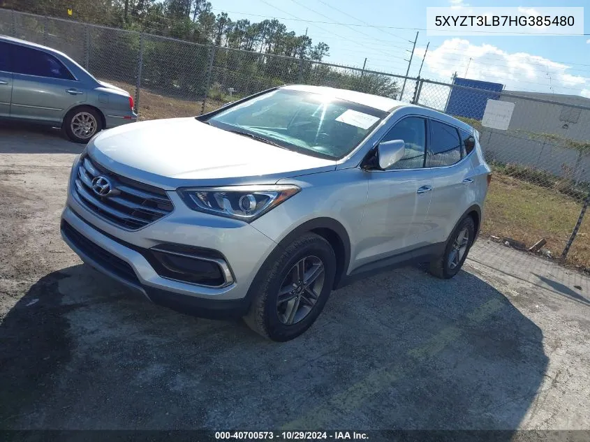 2017 Hyundai Santa Fe Sport 2.4L VIN: 5XYZT3LB7HG385480 Lot: 40700573