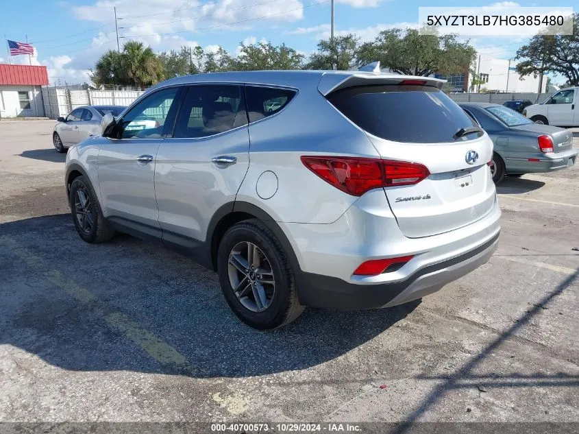 2017 Hyundai Santa Fe Sport 2.4L VIN: 5XYZT3LB7HG385480 Lot: 40700573