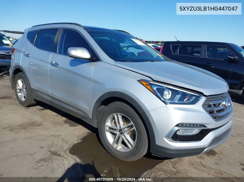 2017 Hyundai Santa Fe Sport 2.4L VIN: 5XYZU3LB1HG447047 Lot: 40701809